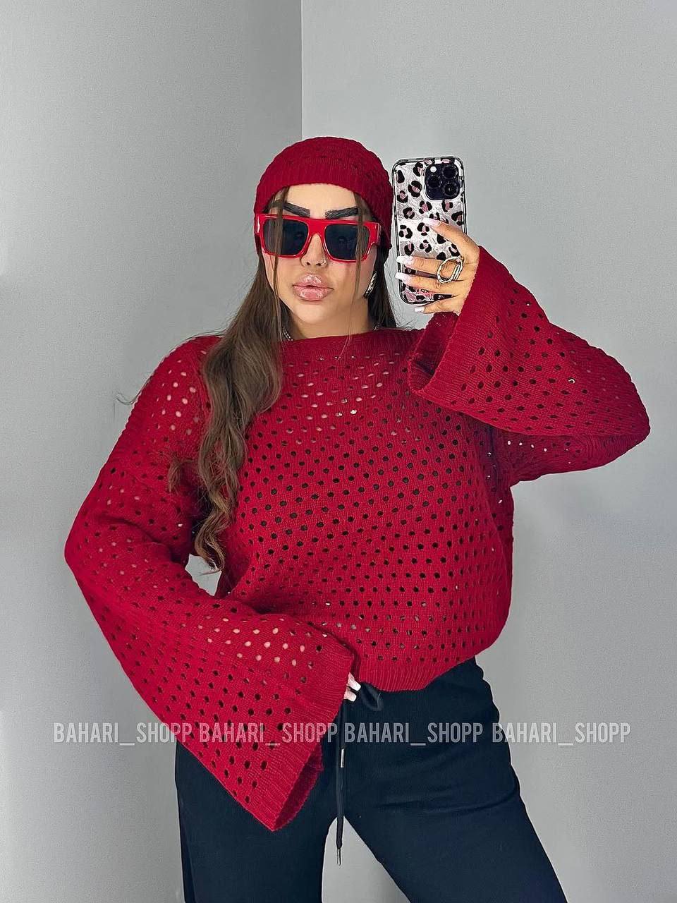 ست بافت کلاه دار زنبوری کد ۲۰۲۰