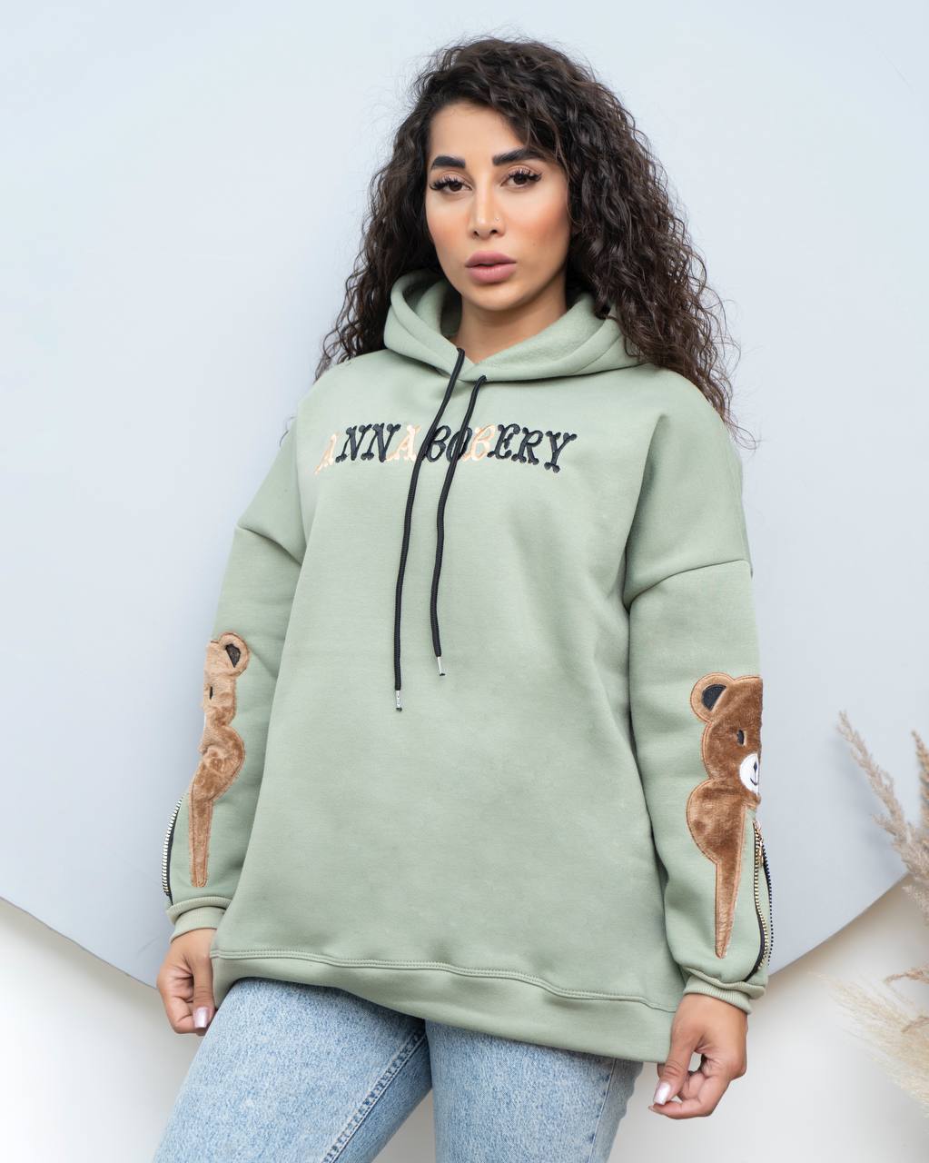 هودی کلاه دار آستین خرسی کد ۲۰۲۳